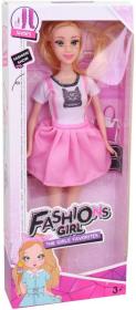 Panenka fashion 29cm letní růžové krátké šaty s kočičkou v krabici Panenka fashion 29cm letní růžové krátké šaty s kočičkou v krabici