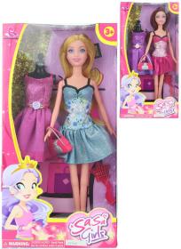 Panenka fashion 30cm set s náhradními šaty a módními doplňky 2 druhy Panenka fashion 30cm set s náhradními šaty a módními doplňky 2 druhy