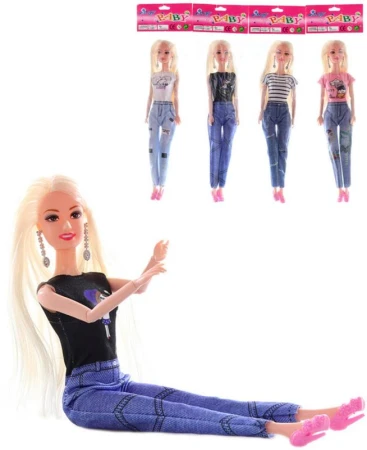 Panenka fashion blondýnka kloubová 30cm dlouhé vlasy 4 druhy Panenka fashion blondýnka kloubová 30cm dlouhé vlasy 4 druhy