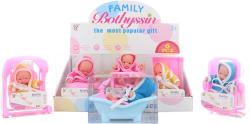 Panenka miminko 10cm v župánku 6 druhů set s doplňky Panenka miminko 10cm v župánku 6 druhů set s doplňky