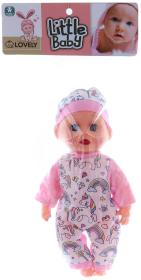 Panenka miminko 28cm batole v oblečku na baterie Zvuk 2 druhy