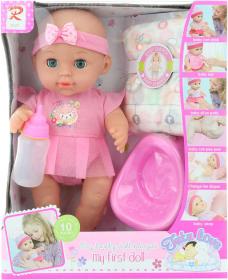 Panenka miminko 28cm pije čůrá set s plínkami a nočníkem na baterie Zvuk Panenka miminko 28cm pije čůrá set s plínkami a nočníkem na baterie Zvuk