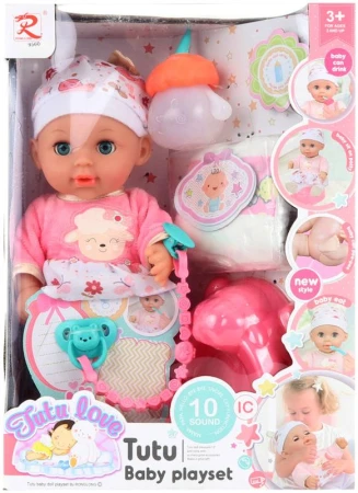 Panenka miminko 30cm set s nočníkem a doplňky čůrá na baterie Zvuk Panenka miminko 30cm set s nočníkem a doplňky čůrá na baterie Zvuk