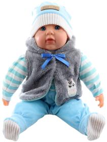 Panenka miminko velké Kluk měkké tělíčko zimní obleček