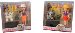 Panenka se zvířátkem 12cm mini herní set s mazlíčkem a doplňky 6 druhů