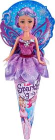 Panenka víla Sparkle Girlz zimní princezna 28cm v kornoutu 4 druhy