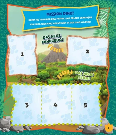PANINI Sběratelské album Tlapková Patrola DINO s aktivitami a samolepkami
