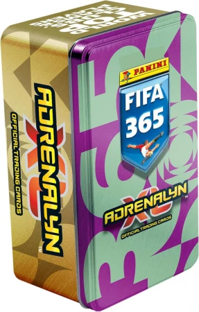 PANINI FIFA 365 2026 Adrenalyn XL sběratelské karty 42ks plechovka 2 barvy