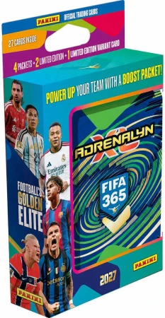 PANINI FIFA 365 2027 Adrenalyn XL sběratelské karty 24ks plechovka 4 barvy