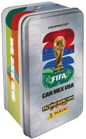 PANINI FIFA World Cup 2026 sběratelské karty 64ks plechová krabička 4 druhy