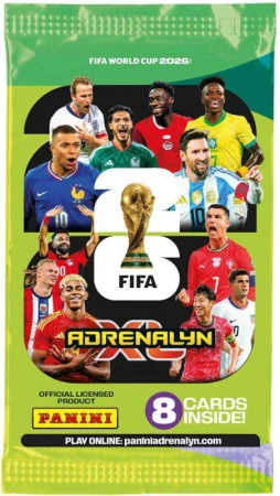 PANINI FIFA World Cup 2026 sběratelské karty set 8ks Adrenalyn XL booster PANINI FIFA World Cup 2026 sběratelské karty set 8ks Adrenalyn XL booster