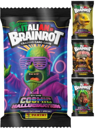 PANINI Italian Brainrot TCG Cosmic Hallucination sběratelské karty booster PANINI Italian Brainrot TCG Cosmic Hallucination sběratelské karty booster