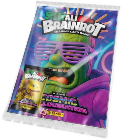 PANINI Italian Brainrot TCG Cosmic Hallucination starter set album + booster PANINI Italian Brainrot TCG Cosmic Hallucination starter set album + booster