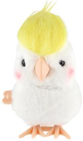 Papoušek na natažení poskakující ptáček na klíček plast/plyš