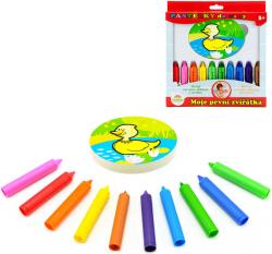 Pastelky do vany moje první zvířátka set 10ks s houbičkou smývatelné Pastelky do vany moje první zvířátka set 10ks s houbičkou smývatelné