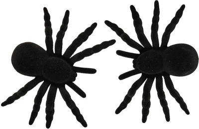 Pavouk černý 11cm halloween dekorace set 2ks na kartě