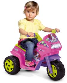 Peg Pérego PEG PÉREGO Mini Puppy 25W 6V Tříkolka holčičí ELEKTRICKÉ VOZÍTKO