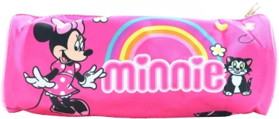 Penál kulatý Disney Minnie Mouse dětské růžové školní pouzdro na zip Penál kulatý Disney Minnie Mouse dětské růžové školní pouzdro na zip