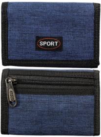 Peněženka dětská rozkládací na suchý zip Sport 3 barvy