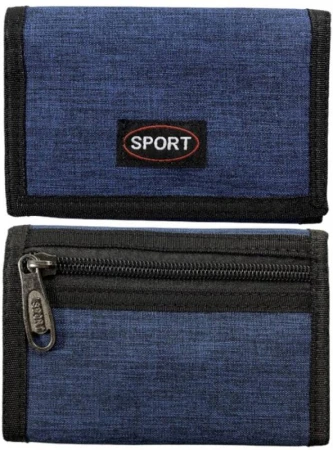 Peněženka dětská rozkládací na suchý zip Sport 3 barvy