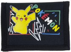 Peněženka dětská rozkládací Pokémon Pikachu černá