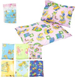 Peřinka + polštářek set do postýlky pro panenky 2ks různé barvy a motivy