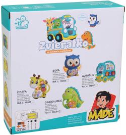 Piánko baby sova hudební s melodiemi na baterie Světlo Zvuk 2 barvy
