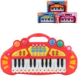 Piánko dětský keyboard klávesy na baterie 3 barvy Zvuk