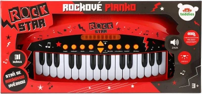 Pianko Rock Star dětský keyboard 31kláves na baterie REC Světlo Zvuk