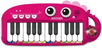 Piano dětský elektronický klavír 24 kláves keyboard na baterie Světlo Zvuk