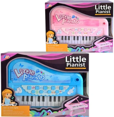 Piáno elektronické 29cm dětský keyboard klávesy na baterie Světlo Zvuk 2 barvy Piáno elektronické 29cm dětský keyboard klávesy na baterie Světlo Zvuk 2 barvy