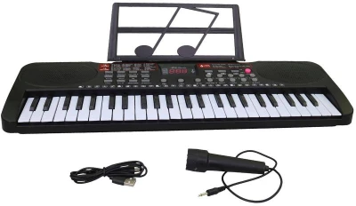 Piáno elektronický klavír 49 kláves dětský keyboard s mikrofonem na baterie Zvuk