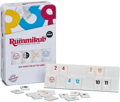 Piatnik Hra Rummikub mini Twist v plechovce (společenská hra)