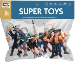 Piráti se zbraněmi plastové akční figurky 9cm set 8ks v sáčku