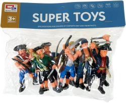 Piráti se zbraněmi plastové akční figurky 9cm set 8ks v sáčku