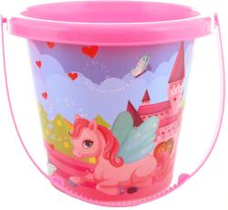 Pískový set kyblík 15cm s formičkou a 2 nástroji Jednorožec sada na písek 4ks