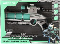 Pistole dětská vesmírná se zaměřovačem 20cm na baterie Světlo Zvuk