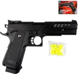 Pistole kuličkovka černý revolver na kuličky set s náboji plast Pistole kuličkovka černý revolver na kuličky set s náboji plast