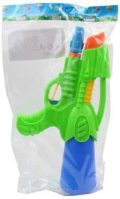 Pistole vodní 28cm se zásobníkem na vodu 2 barvy plast v sáčku