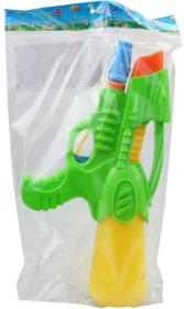Pistole vodní 28cm se zásobníkem na vodu 2 barvy plast v sáčku