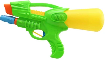 Pistole vodní 28cm se zásobníkem na vodu 2 barvy plast v sáčku