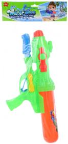 Pistole vodní 43cm se zásobníkem s pumpováním na vodu 2 barvy