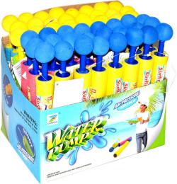 Pistole vodní dětská 21cm soft eva pěnová trubice na vodu 4 barvy