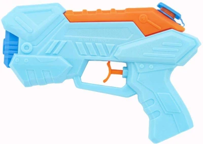 Pistole vodní stříkací 19cm se zásobníkem na vodu 2 barvy plast