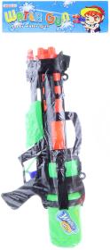 Pistole vodní stříkací 40cm se zásobníkem na vodu 2 barvy plast