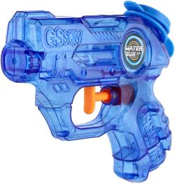 Pistolka dětská vodní barevná stříkací 11cm průhledná na vodu 2 barvy