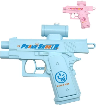 Pistolka dětská vodní stříkací 16cm se zásobníkem na vodu 2 barvy Pistolka dětská vodní stříkací 16cm se zásobníkem na vodu 2 barvy