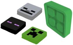 PIXIE CREW MINECRAFT Odznáček reflexní + 3 multipixely silikon