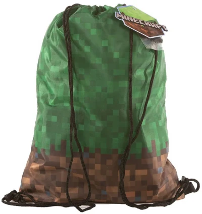 PIXIE CREW MINECRAFT Vak stahovací batůžek na záda + 30 pixelů
