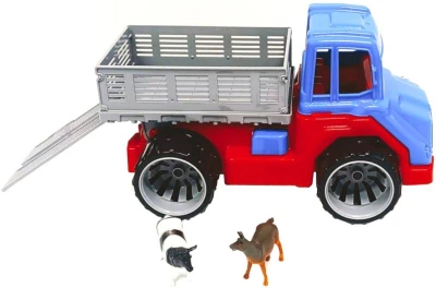 PL Auto farmářské funkční volný chod set se 2 zvířátky 3 barvy PL Auto farmářské funkční volný chod set se 2 zvířátky 3 barvy
